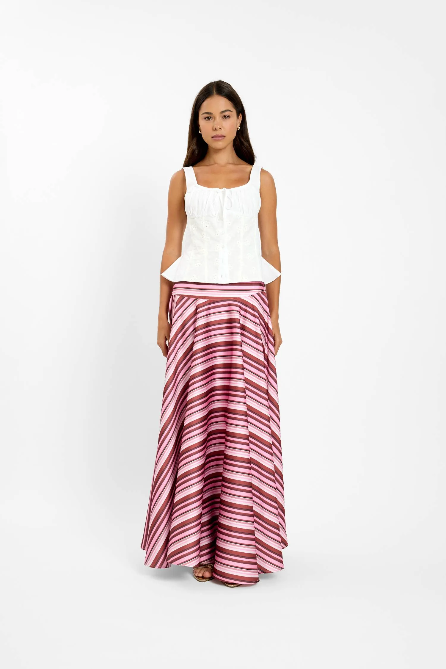 Peplum Embroidered Top | White sold by With Harper Lu product image thumbnail 2