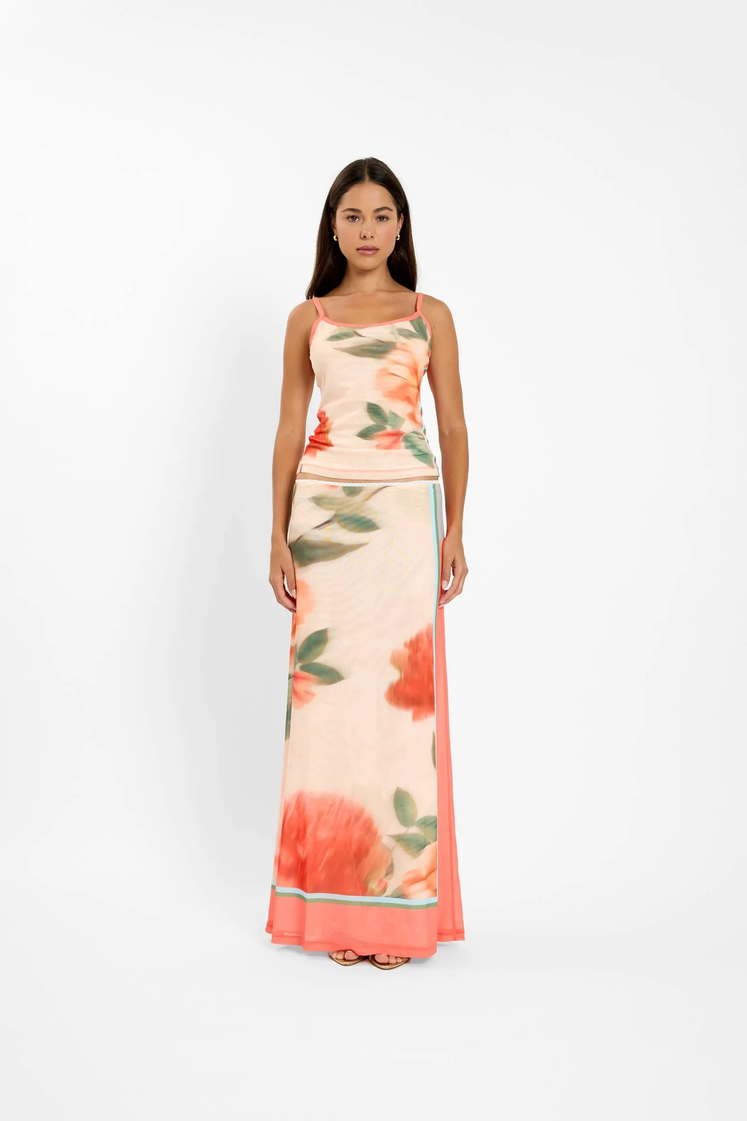 Camisole | Mesh Peach Floral sold by With Harper Lu product image thumbnail 2