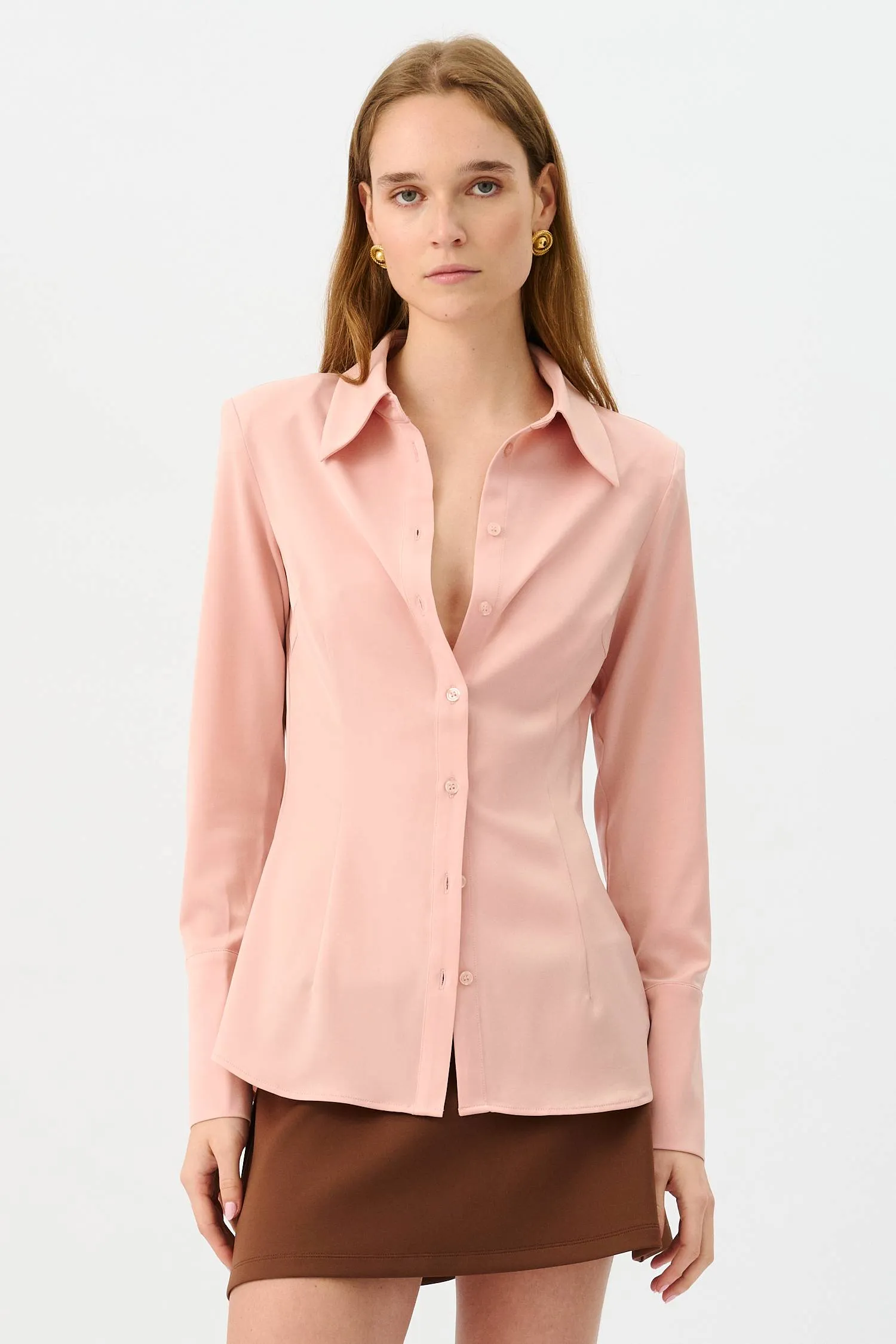 Structured Shirt | Musk sold by With Harper Lu