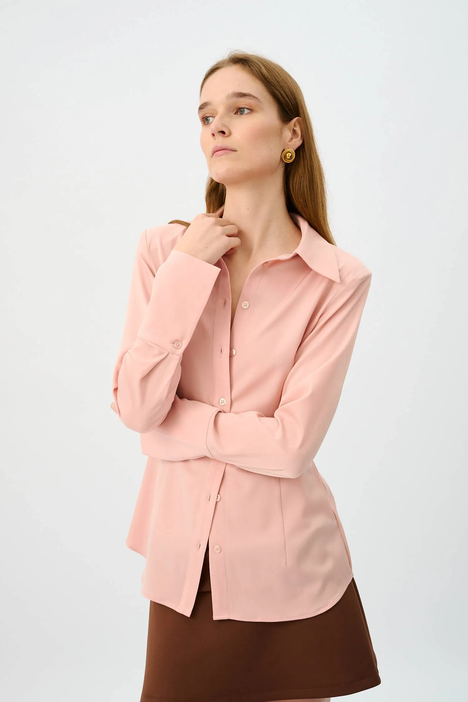 Structured Shirt | Musk sold by With Harper Lu product image thumbnail 5