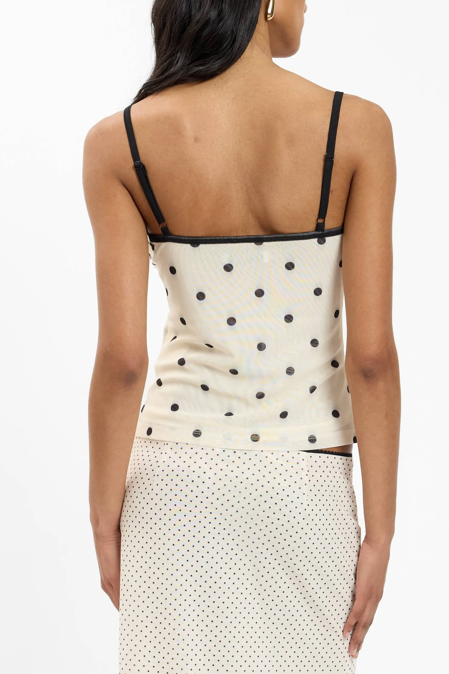 Camisole | Mesh Ivory Polka sold by With Harper Lu product image thumbnail 4