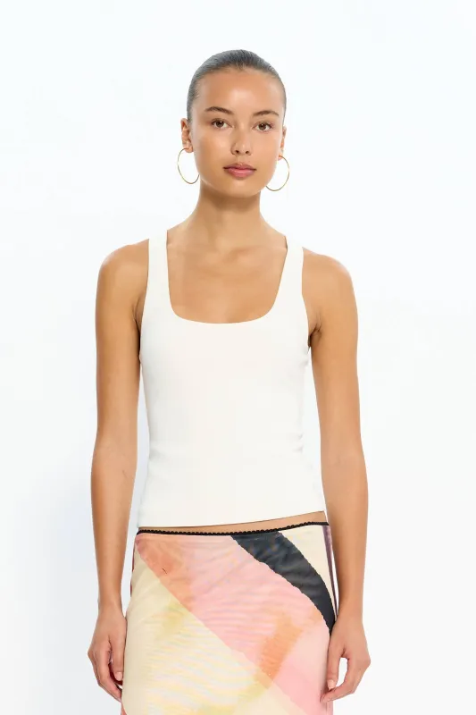 Gianni Tank | White made by With Harper Lu