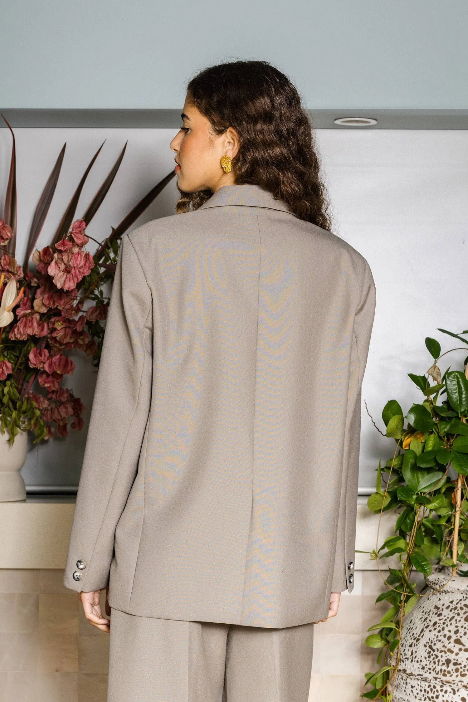 Oversized Blazer | Taupe sold by With Harper Lu product image thumbnail 3