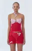 Ms. Heart Floral Crochet Bustier (Two Tone) sold by Stolen Stores