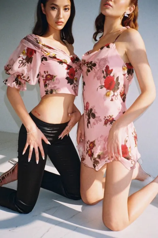 Bow Mini Dress (Floral) sold by Stolen Stores
