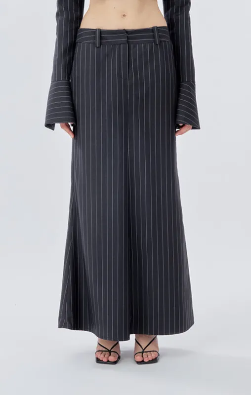 Leona Long Skirt (Stripe) sold by Stolen Stores