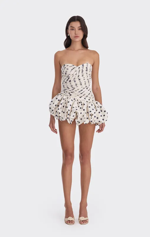Balloon Draped Mini Dress (Polka Dots) sold by Stolen Stores