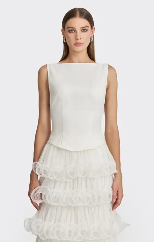 Jersey Boat-Neck Top sold by Stolen Stores