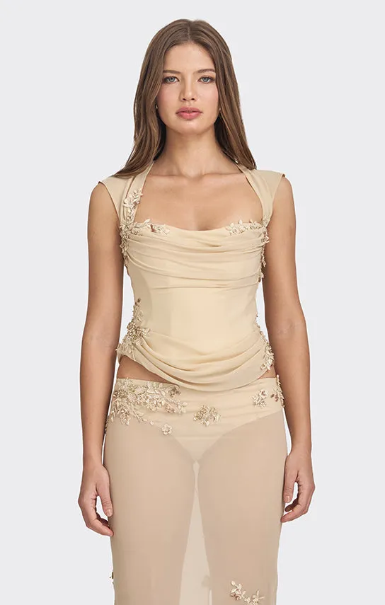 Belle Draped Lace Corset sold by Stolen Stores product image thumbnail 2