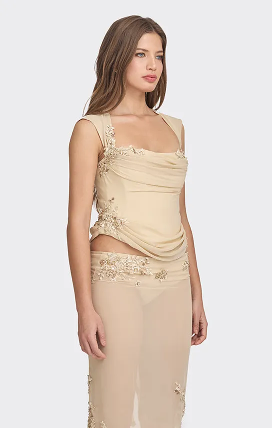 Belle Draped Lace Corset sold by Stolen Stores product image thumbnail 5