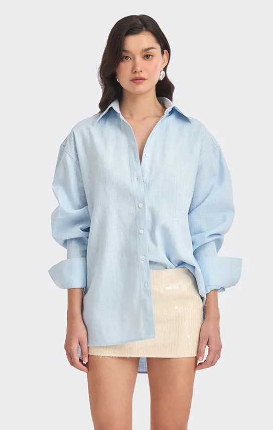 Oversized Linen Shirt sold by Stolen Stores product image thumbnail 2