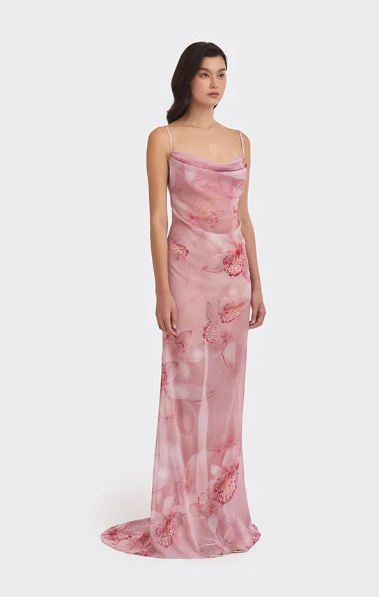 Cowl Neck Dress (Orchid Print) sold by Stolen Stores product image thumbnail 5