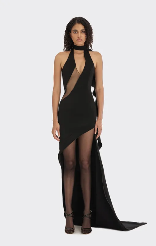 Spiral Asymmetric Zip Maxi Dress sold by Stolen Stores