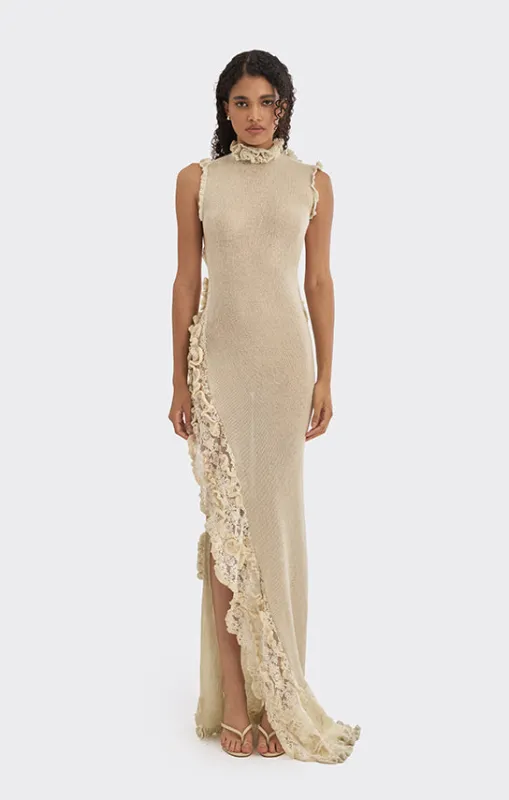 Art pieces - Knit Low-Back Maxi Dress sold by Stolen Stores