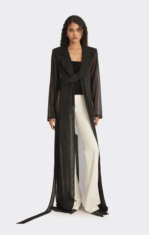 Wrap Sheer Outwear made by Stolen Stores