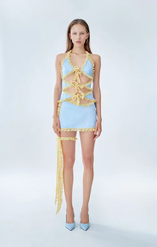 Mini Ruffle Bustier sold by Stolen Stores