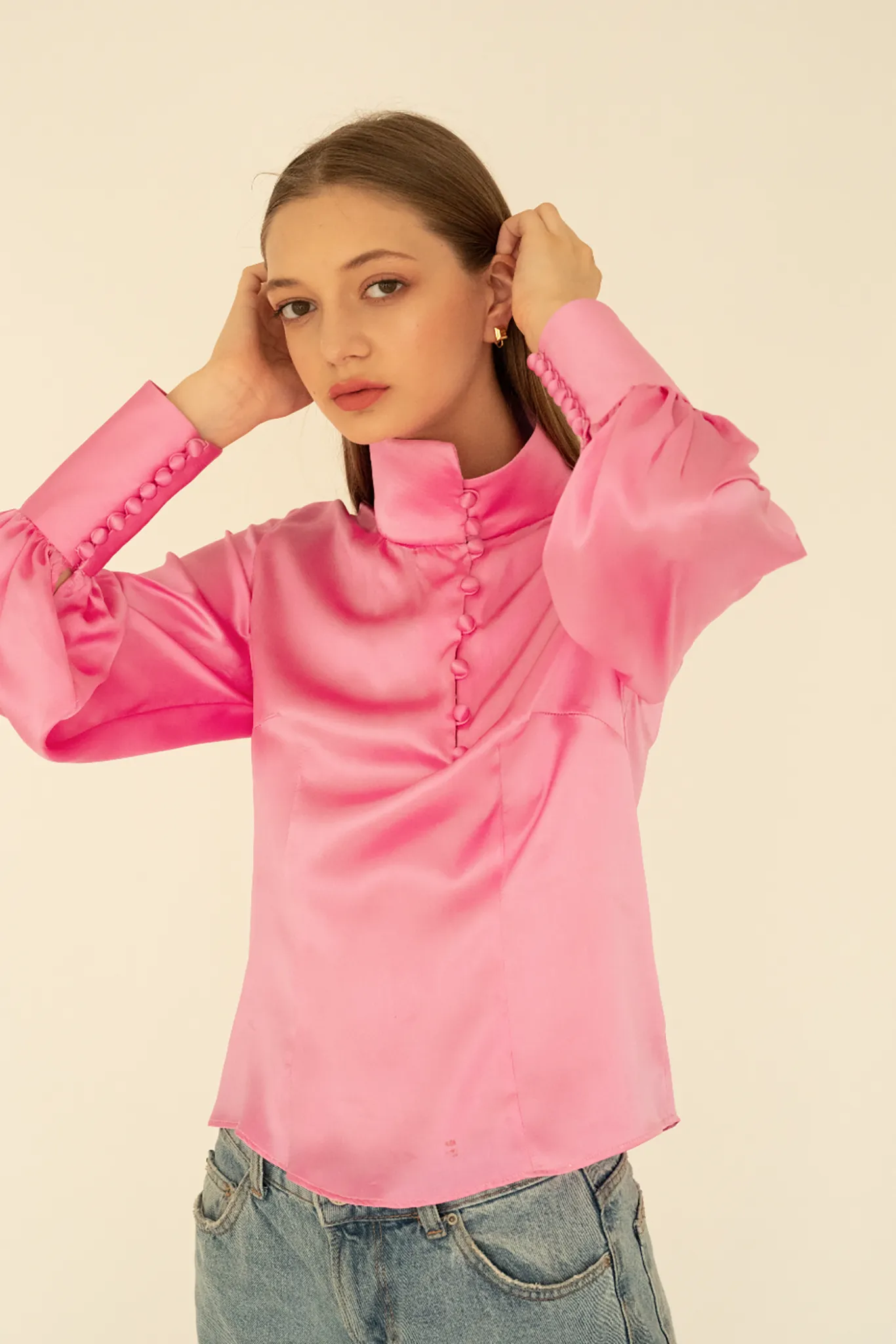 Mandarin Blouse (100% Silk) sold by Stolen Stores