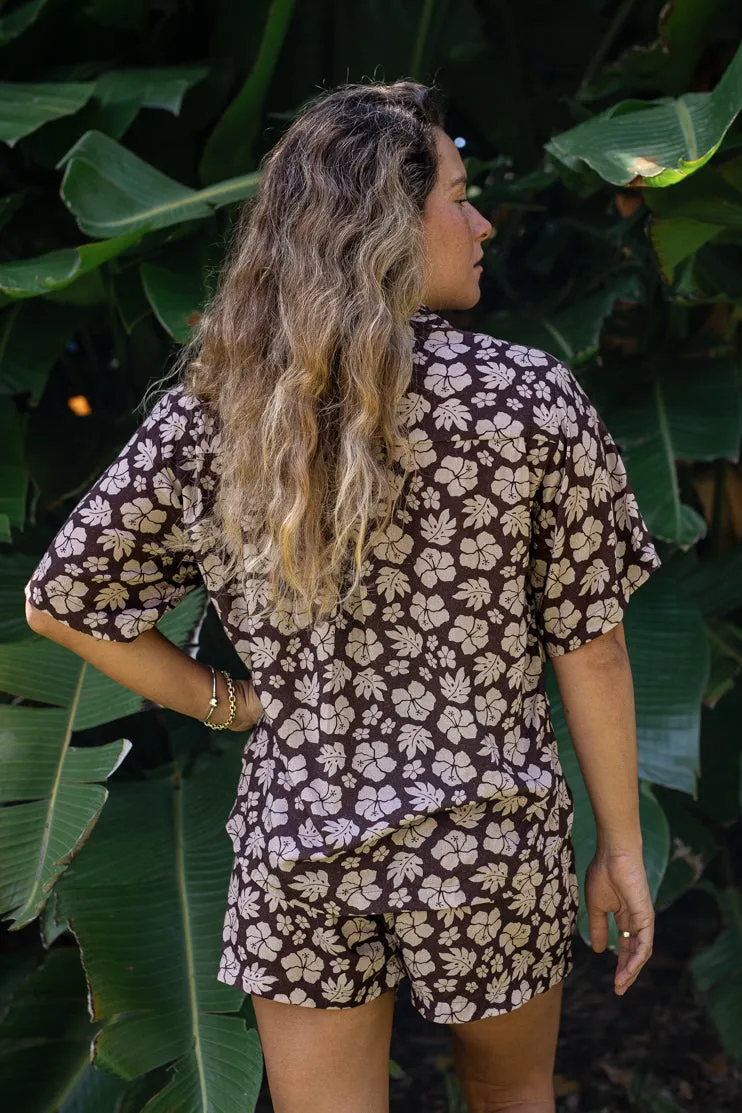 Zennor Shorts - Brown Tropics sold by Lokahi Swimwear product image thumbnail 5