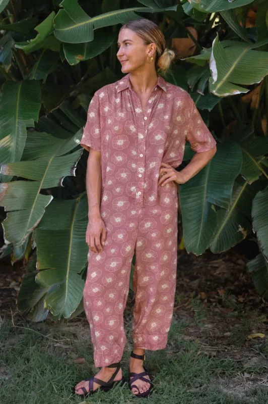Billy Jumpsuit - Canyon Rose sold by Lokahi Swimwear