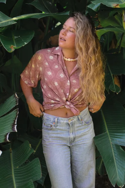 Jay Shirt - Canyon Rose sold by Lokahi Swimwear