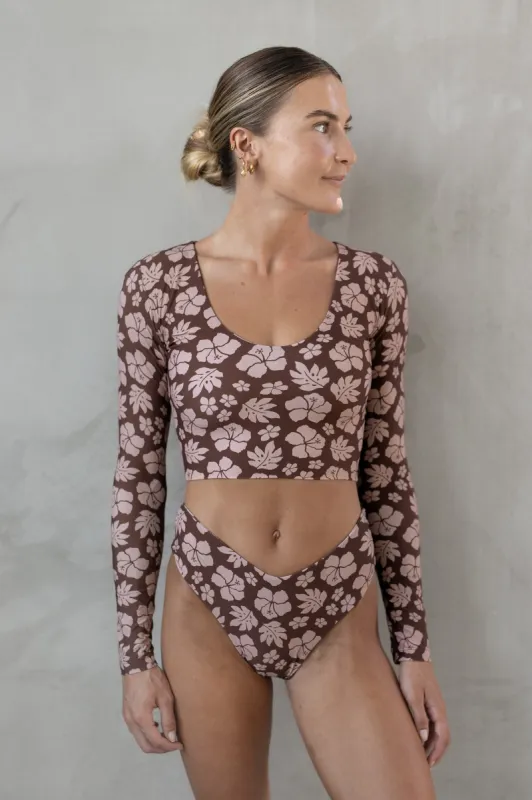 Noosa Bottom - Brown Tropics sold by Lokahi Swimwear