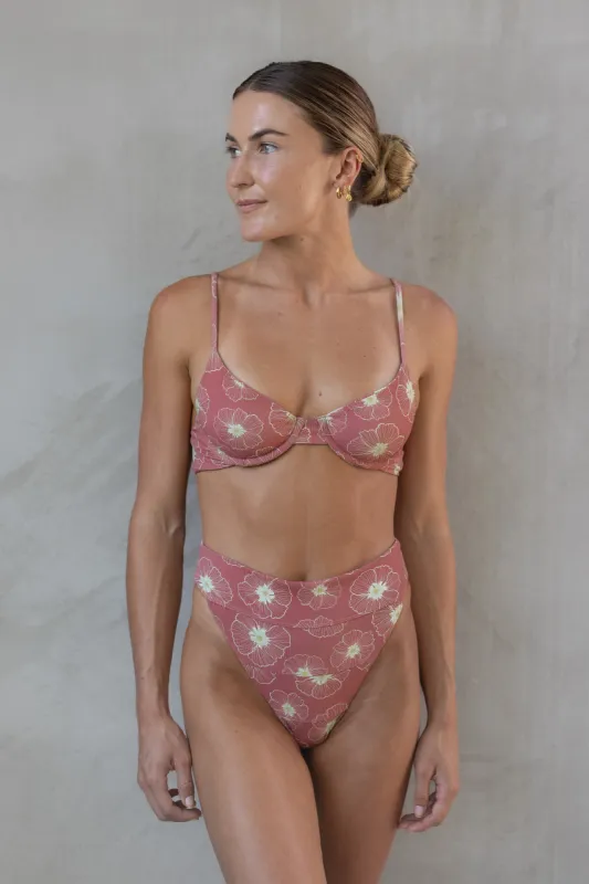 Kahiko Bottom - Canyon Rose sold by Lokahi Swimwear