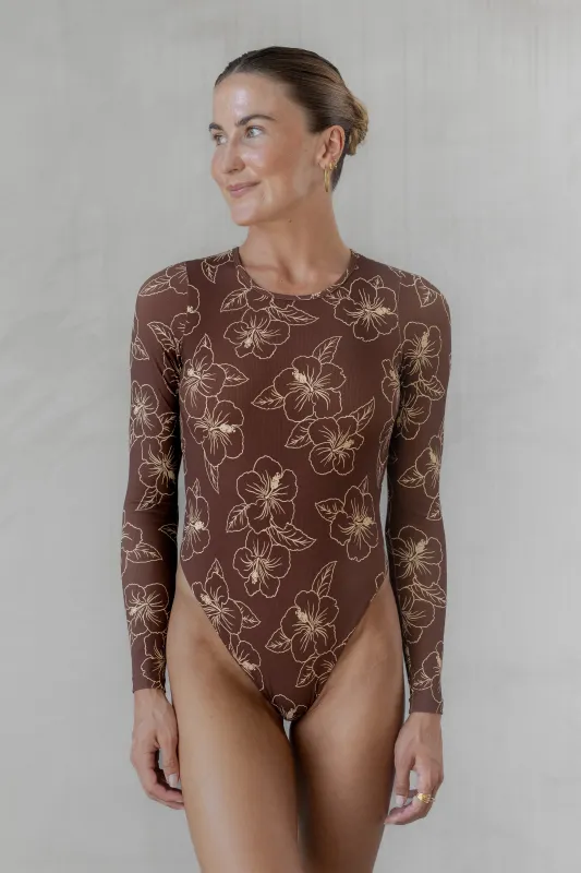 Long Sleeve Surf One Piece sold by Lokahi Swimwear