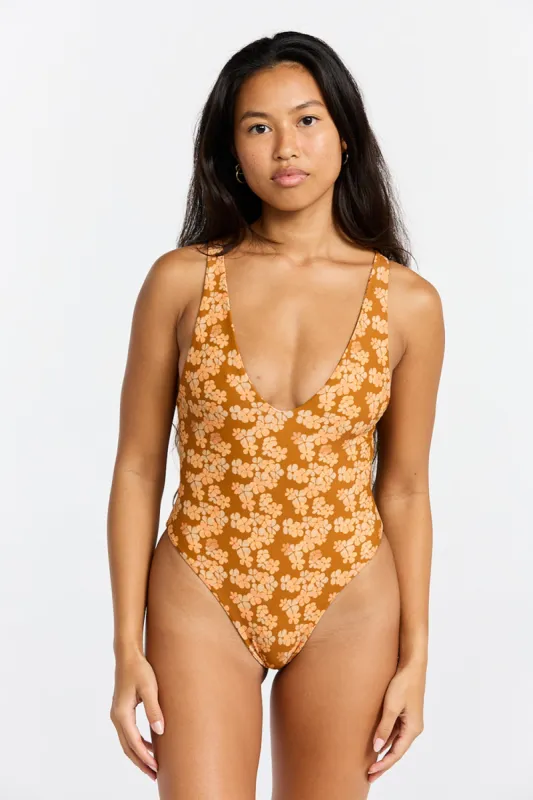 Benoa Swim Sophia One Piece in Lei sold by Society Bikini