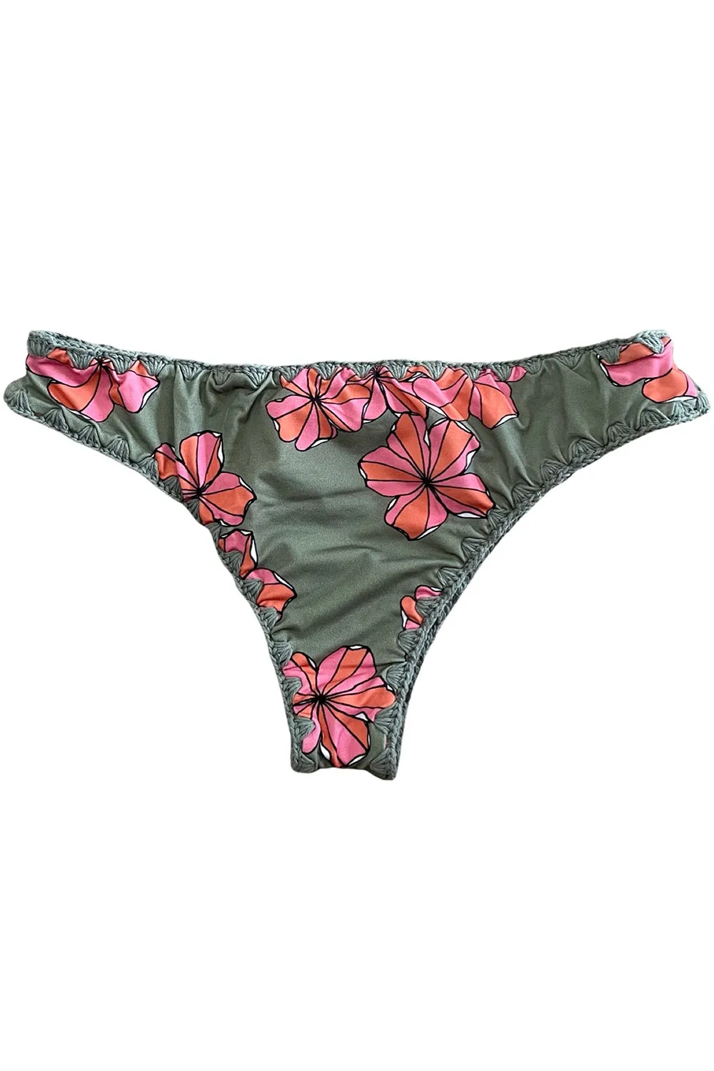 Posh Pua Makai Bottom in Retro Ilima- Last One sold by Society Bikini product image thumbnail 3
