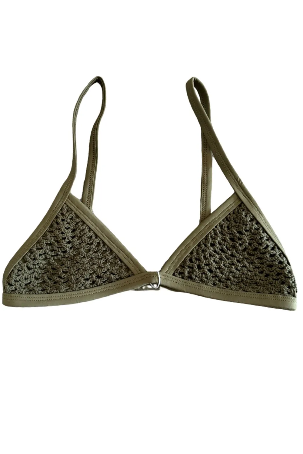 Posh Pua Kainalu Crochet Top in Sprout sold by Society Bikini