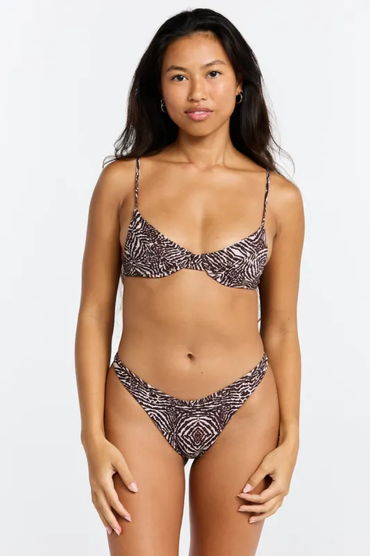 Benoa Swim Shea Top in Safari- Last One sold by Society Bikini