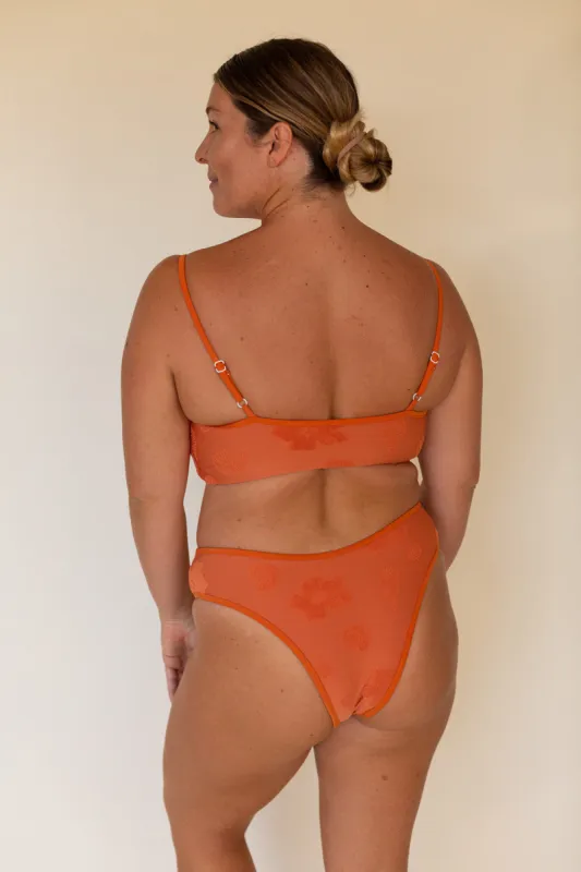 Effortless Swim Mara Bottom in Terry Cotta sold by Society Bikini