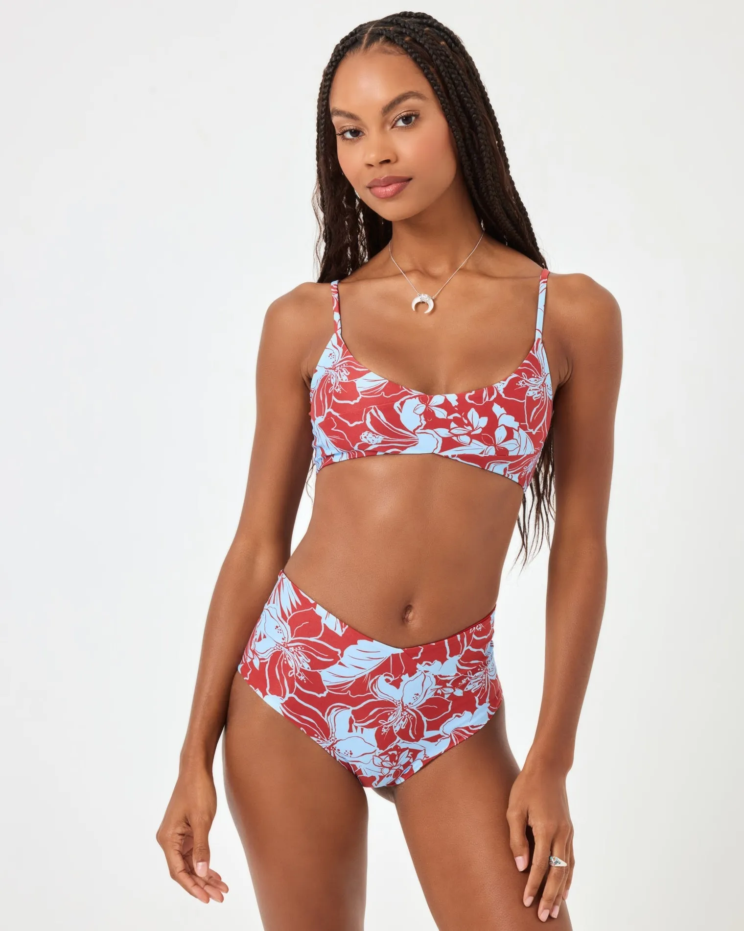 Eco Chic Econyl® High Tide Bikini Bottom - Going Tropical sold by Society Bikini product image thumbnail 3