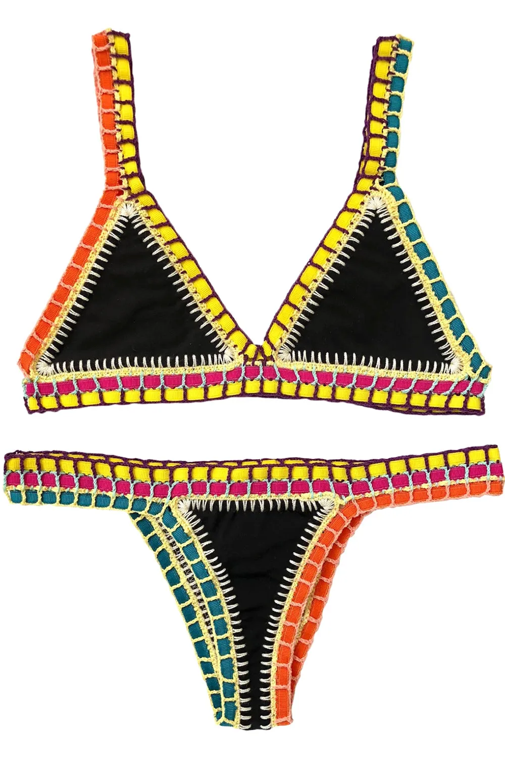 Coccoloba Swim Crochet Top in Black Kei sold by Society Bikini product image thumbnail 5