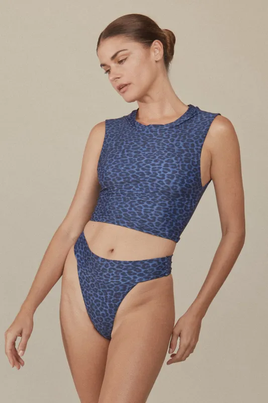 ACACIA Swimwear Costa Top in Blue Amur- Last One sold by Society Bikini
