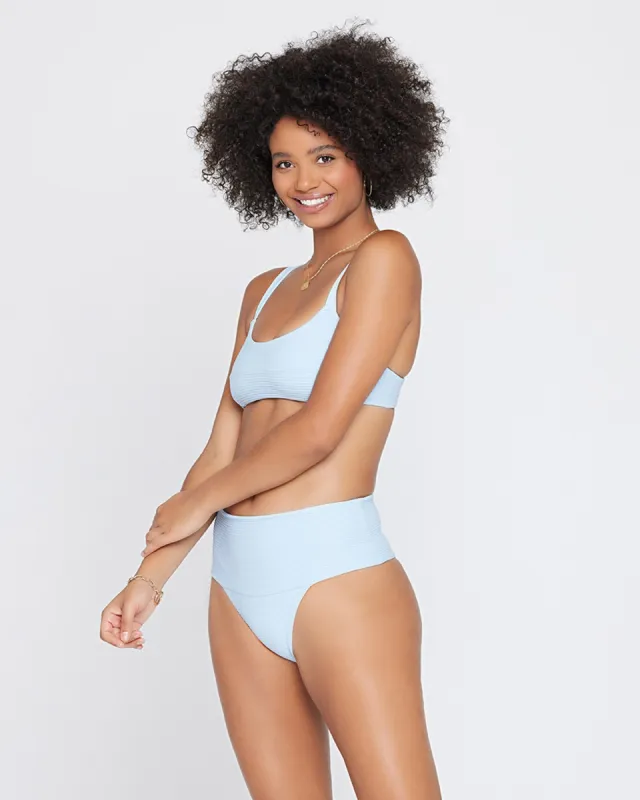 L*Space Eco Chic Repreve® Jess Top in Sky Blue sold by Society Bikini