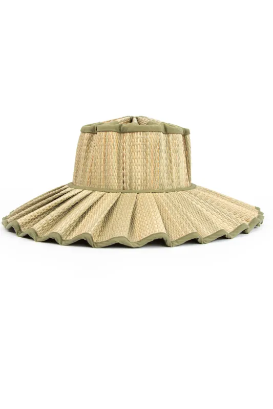 Lorna Murray Capri Maxi Hat in Olive Grove sold by Society Bikini