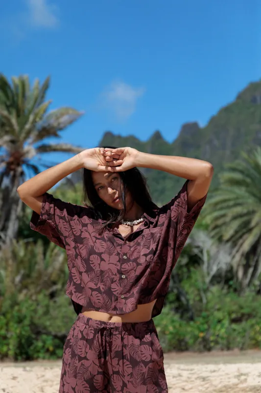 Mai Dylan Crop Top in Jungle- Last One sold by Society Bikini