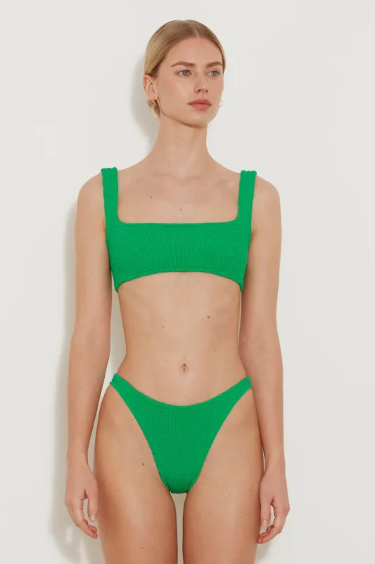 Hunza G Xandra Bikini in Emerald sold by Society Bikini