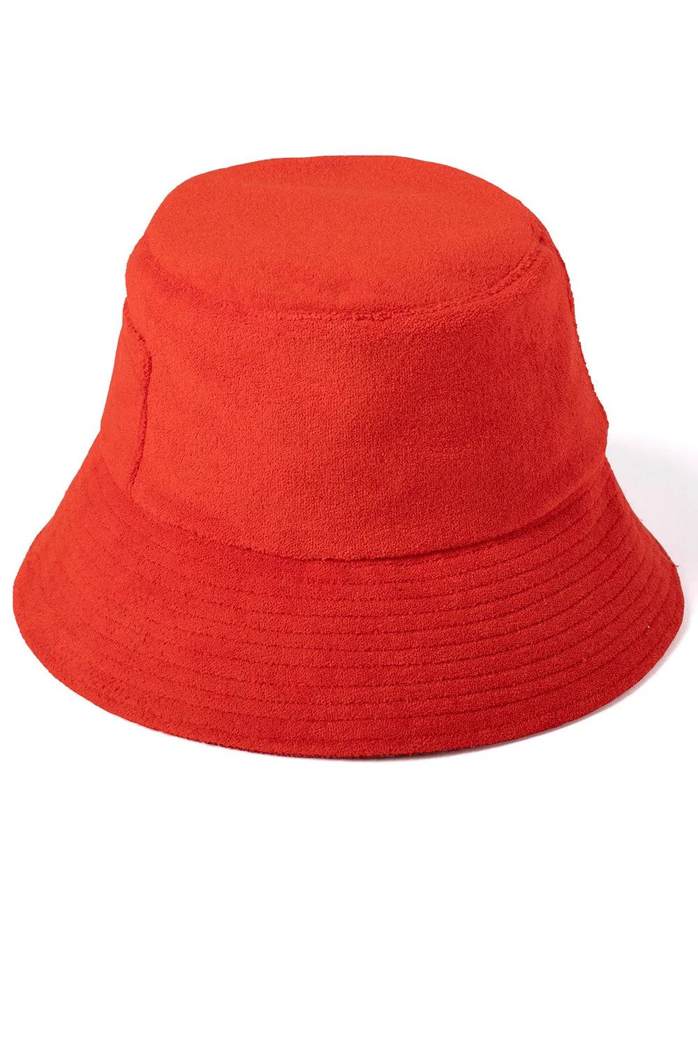 Lack of Color Terry Wave Bucket Hat in Cherry Red sold by Society Bikini product image thumbnail 2