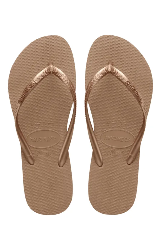 Havaianas Slim in Rose Gold sold by Society Bikini