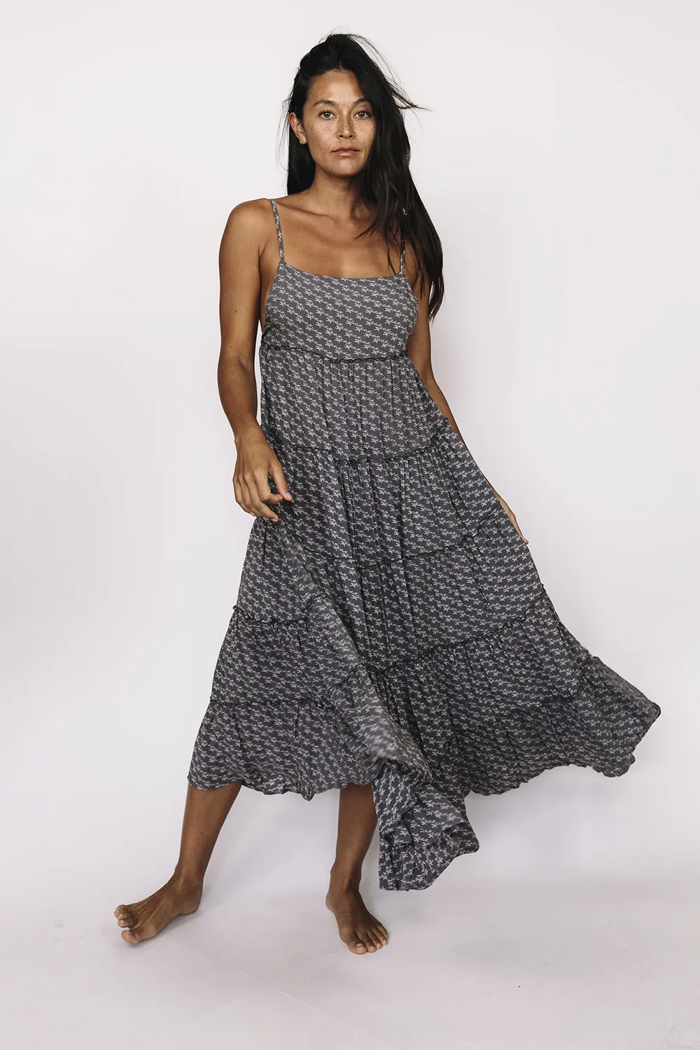 Mai Charlie Midi Dress in Moon Flower sold by Society Bikini product image thumbnail 2