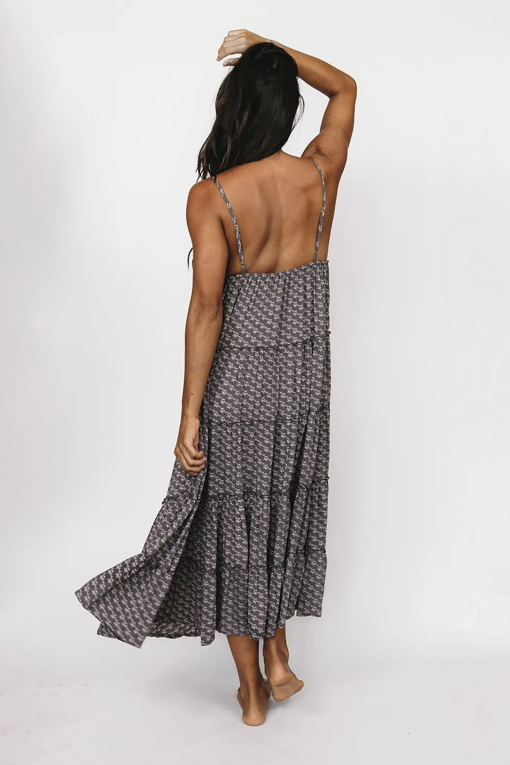 Mai Charlie Midi Dress in Moon Flower sold by Society Bikini product image thumbnail 4
