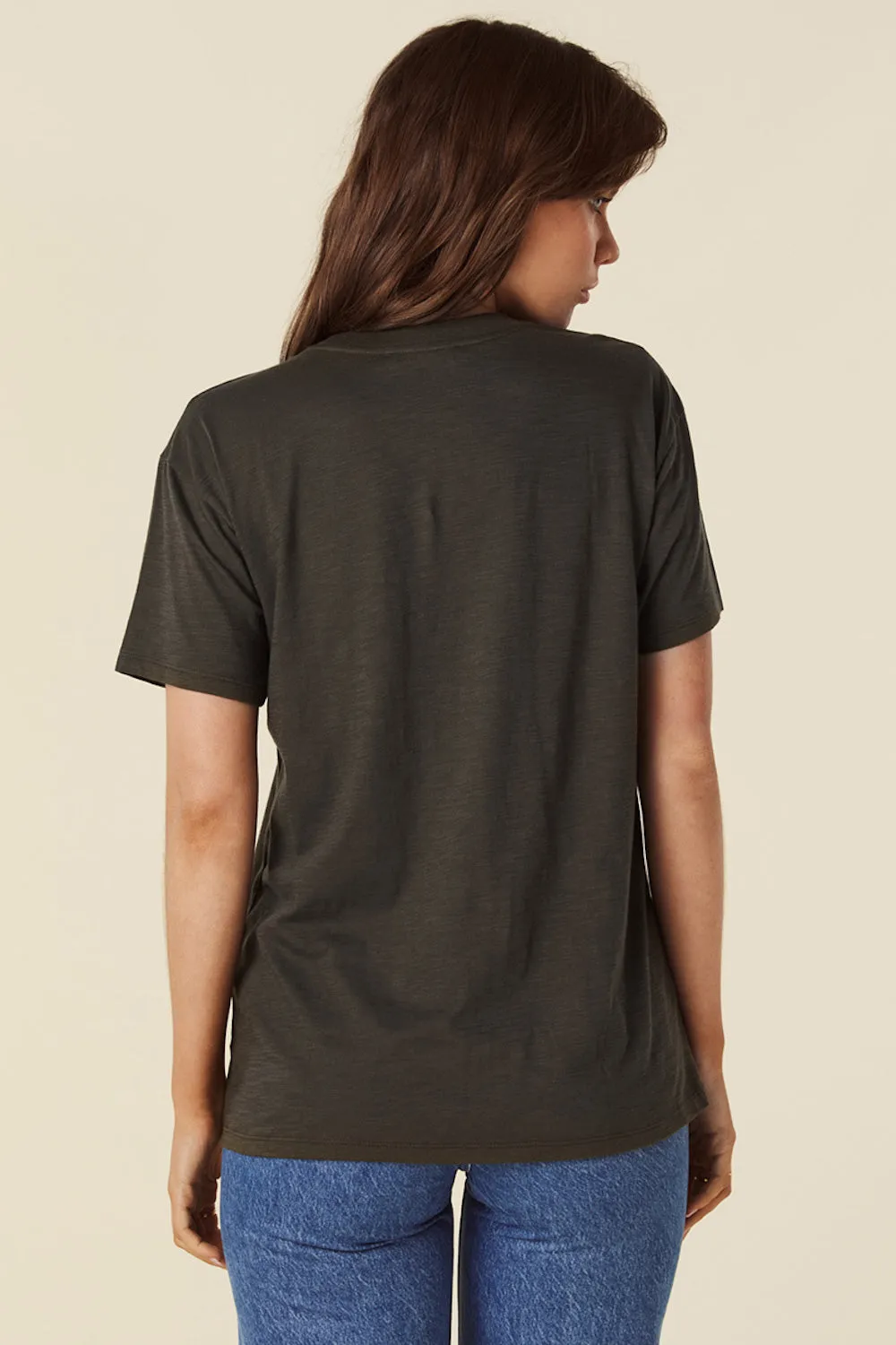 SPELL Hibiscus Lane Reckless Lovers Bikers Tee in Charcoal- Last One sold by Society Bikini product image thumbnail 3