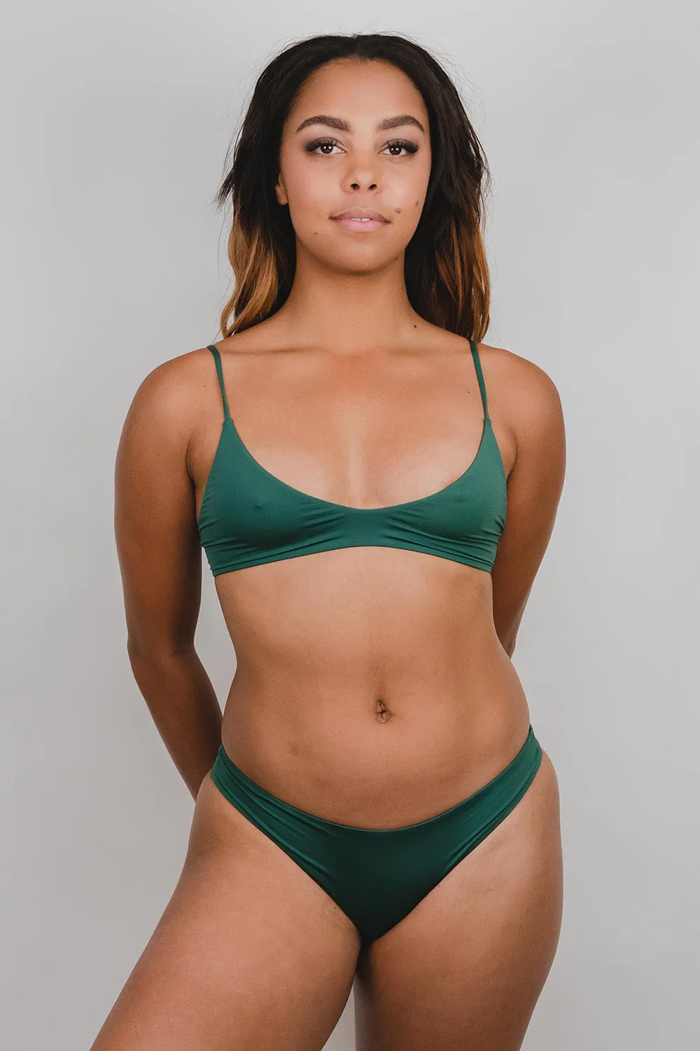 Mai Deluxe Everyday Bottom in Hunter sold by Society Bikini product image thumbnail 2