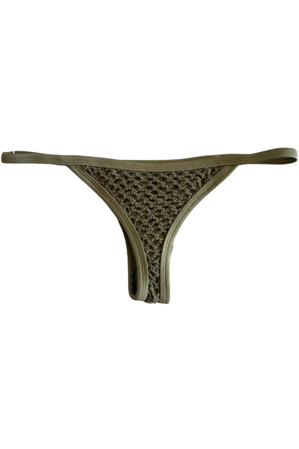 Posh Pua Kainalu Crochet Bottom in Sprout sold by Society Bikini product image thumbnail 2