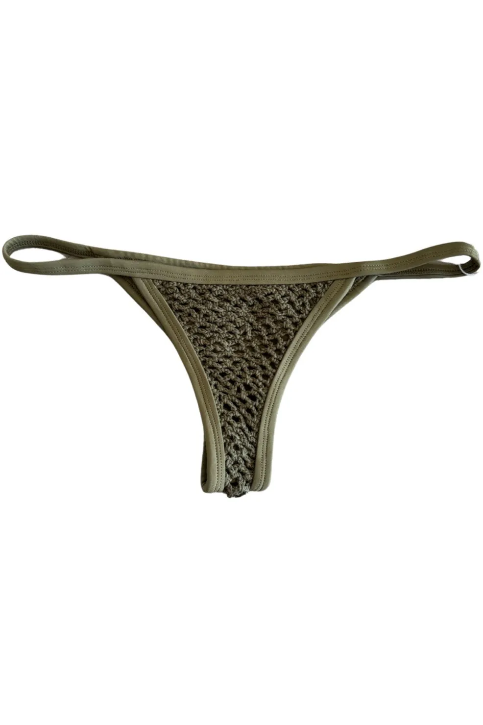 Posh Pua Kainalu Crochet Bottom in Sprout sold by Society Bikini