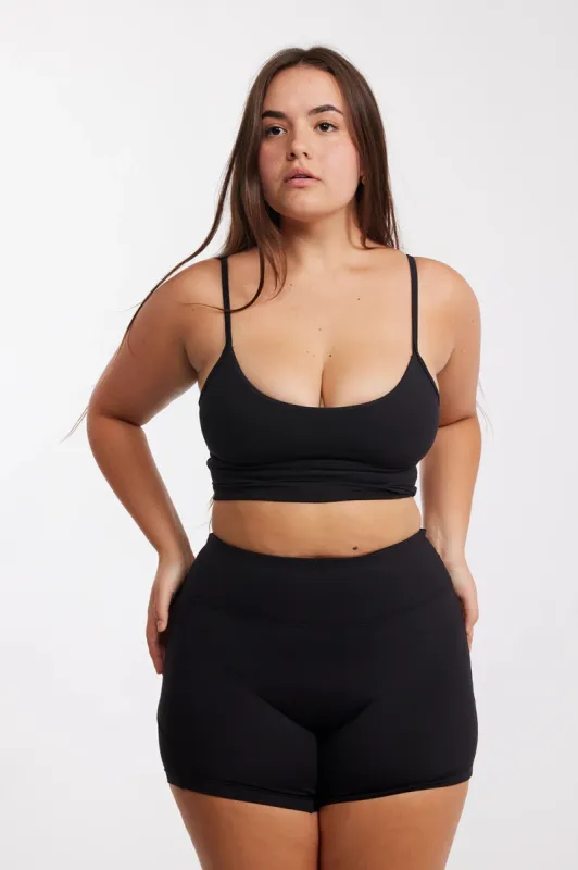 Benoa Active Tank in Black sold by Society Bikini