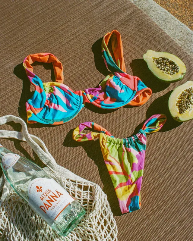 Printed Jayce Bikini Bottom - Copacabana sold by Society Bikini