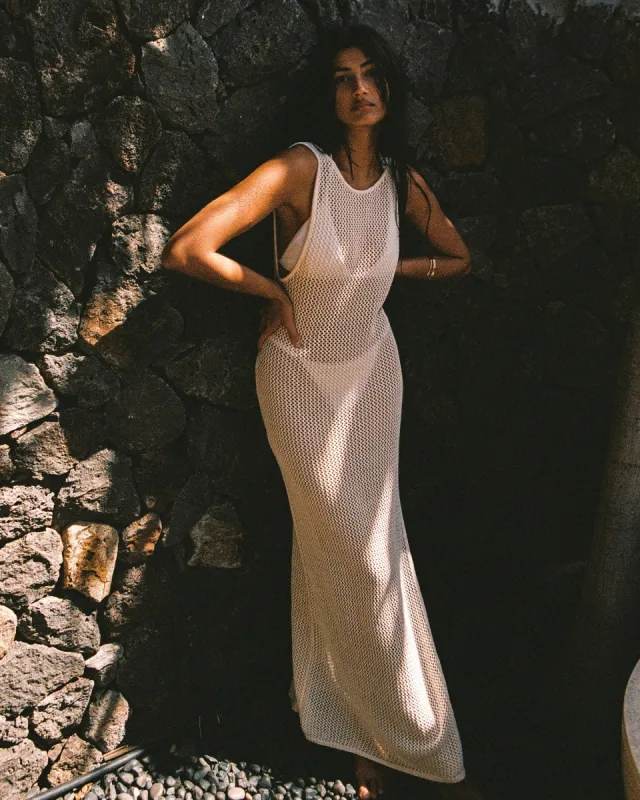 Villa Nova Cover-Up - Cream made by l*space